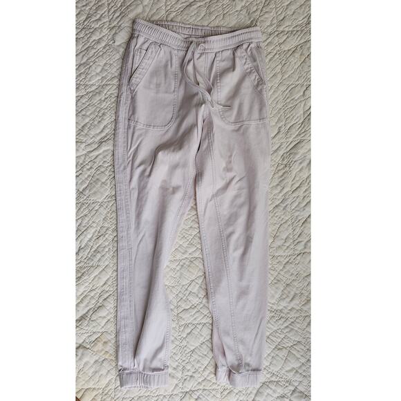 Athleta Farallon Active Jogger Pants Women Sz 2 Stretch Athleisure Cream - Picture 2 of 4